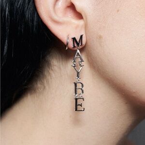 Fashion Brand Company Sterling Silver Maybe Dangle Earring